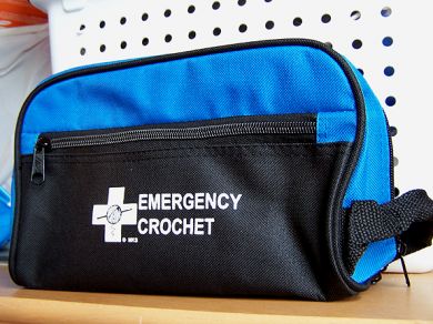 Emergency Crochet Bag (Blue)